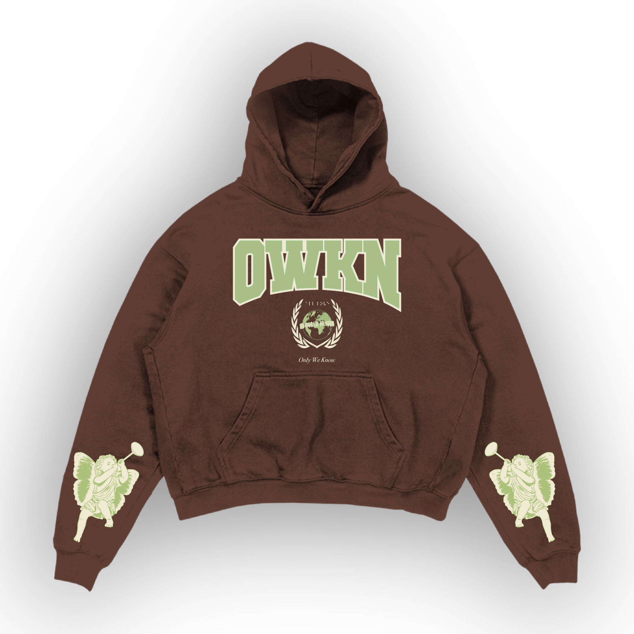 Guardian Angel Hoodie - Brown